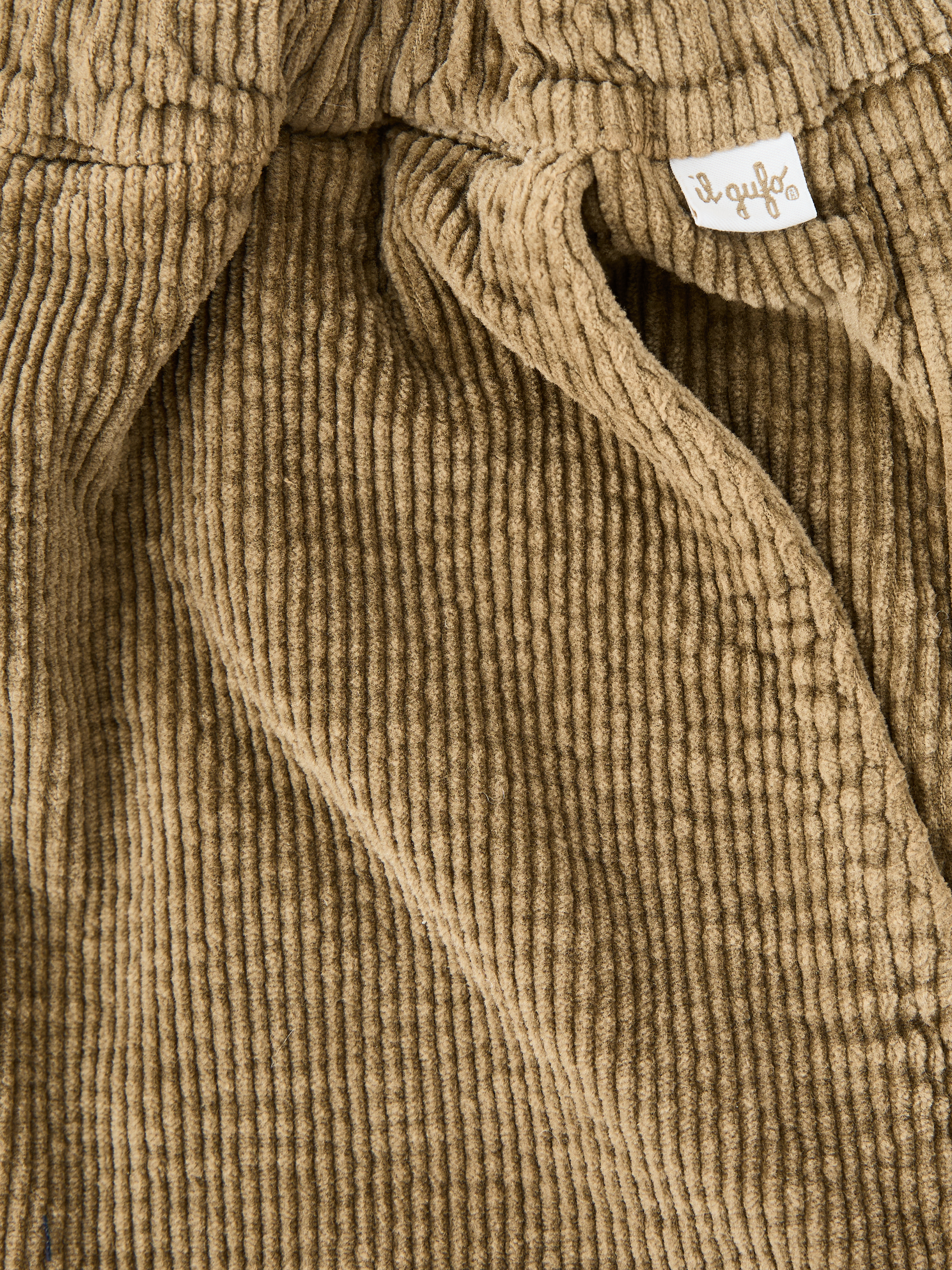 Il Gufo Olive-green trousers, Front view – UNGER.DE