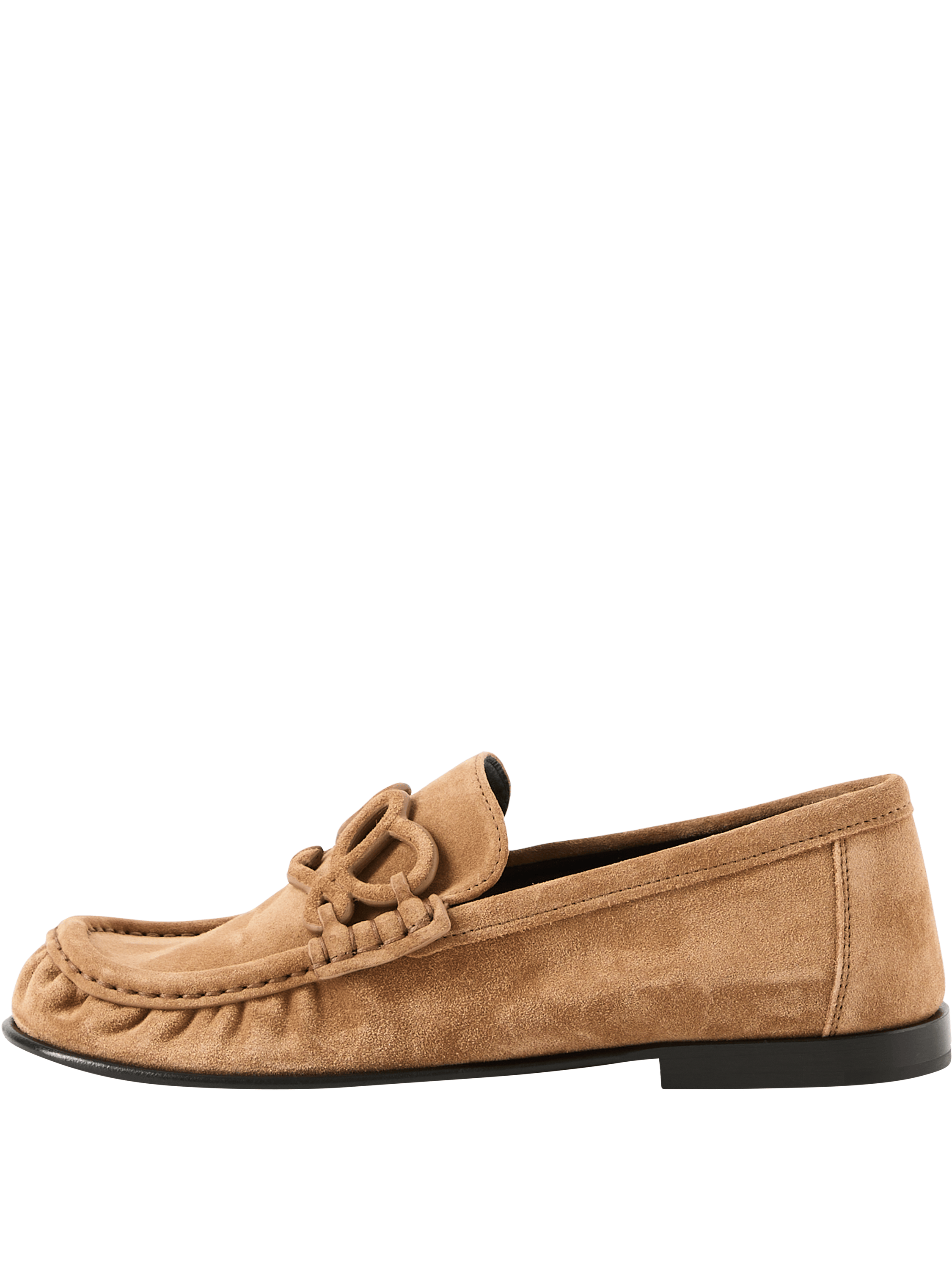 LOEWE Loafer 'Double L' Camel, Frontansicht – UNGER.DE