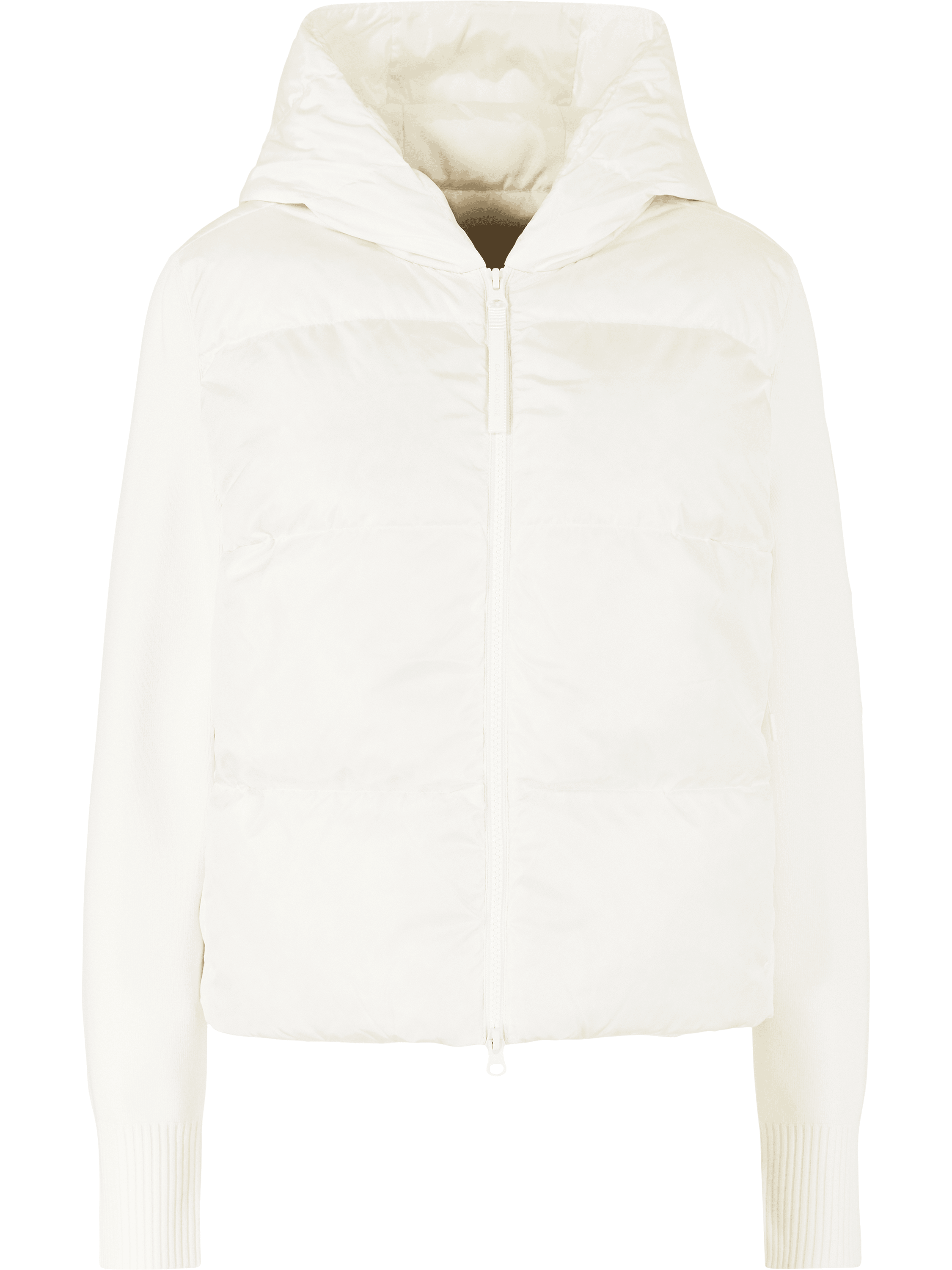 Canada Goose Daunen-Kapuzenjacke 'Hybridge Wide Quilt' Crème, Produktansicht – UNGER.DE