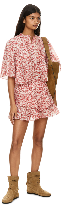 Floraler Skort 'Jocadia' Rot