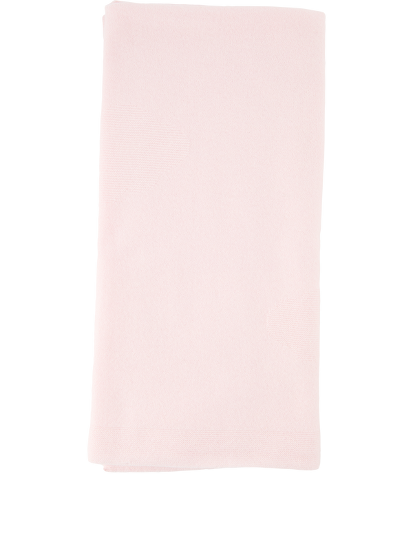 Cashmere-Babydecke mit Wolkenmotive Rosé