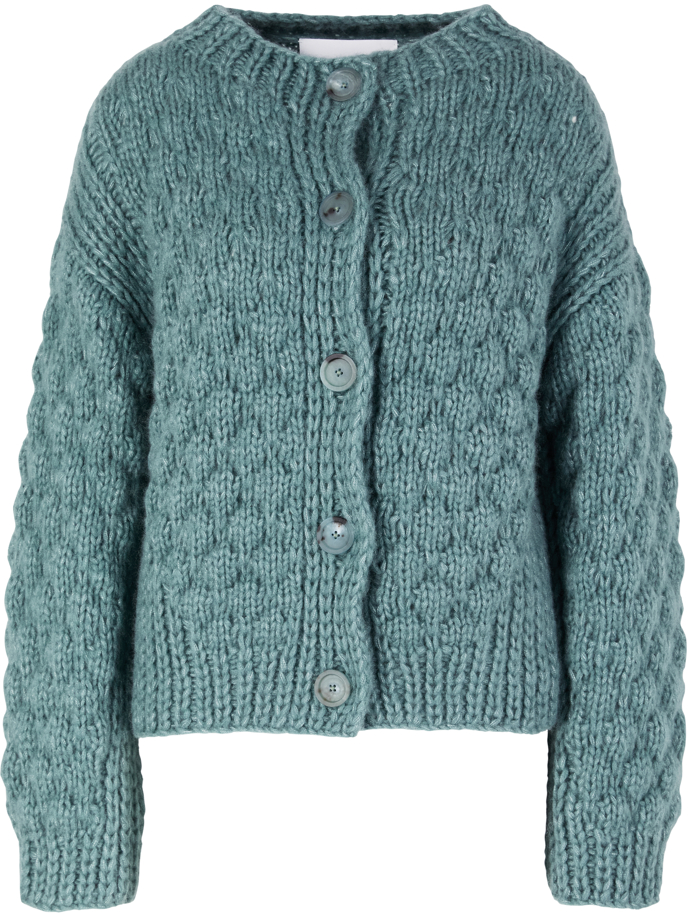 Iris von Arnim 'Lioma Hand-knitted' cashmere and silk cardigan, Fern, Product view – UNGER.DE