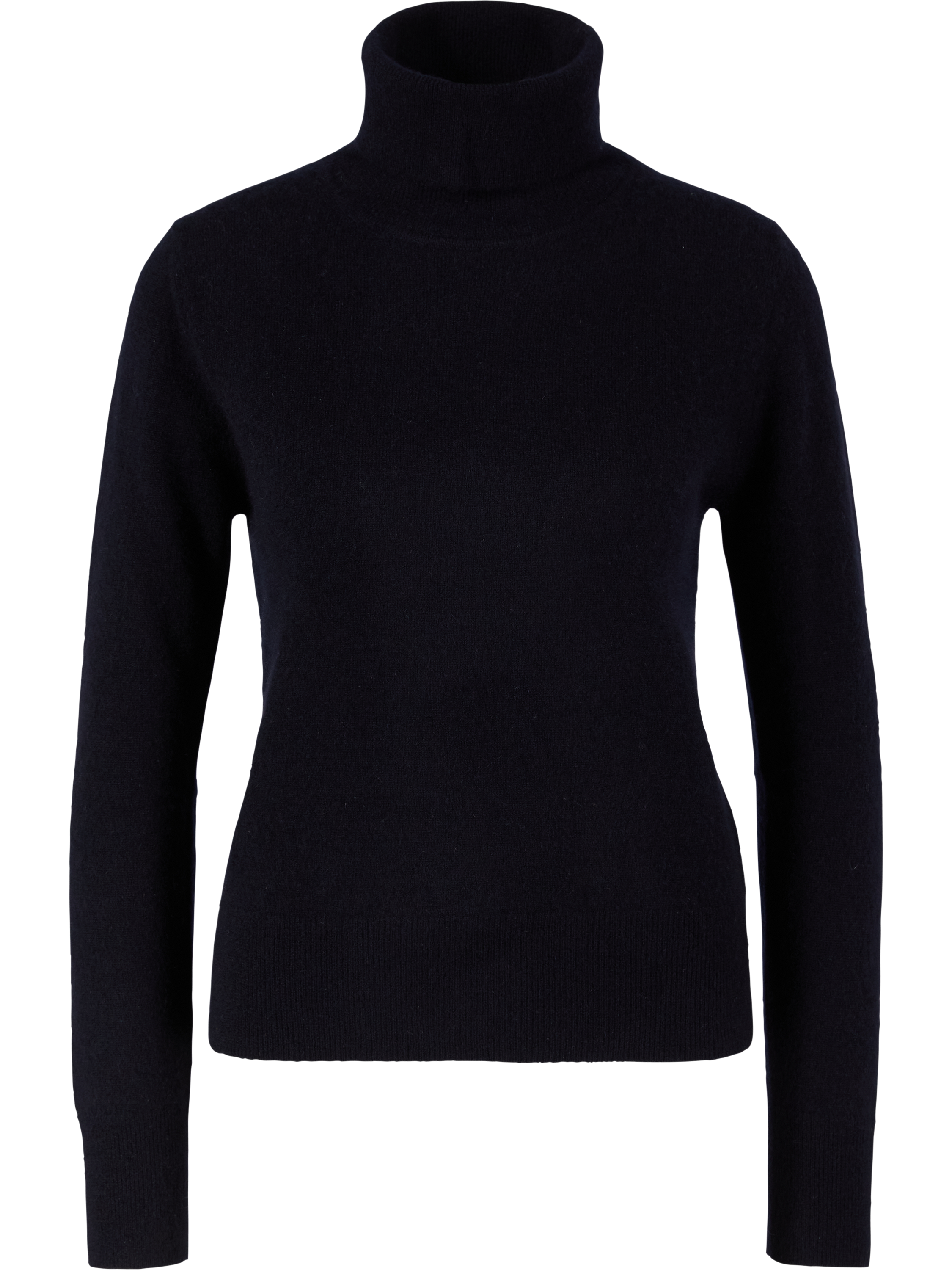 Iris von Arnim 'Neris' cashmere and silk jumper with a roll neck – navy, Product view – UNGER.DE