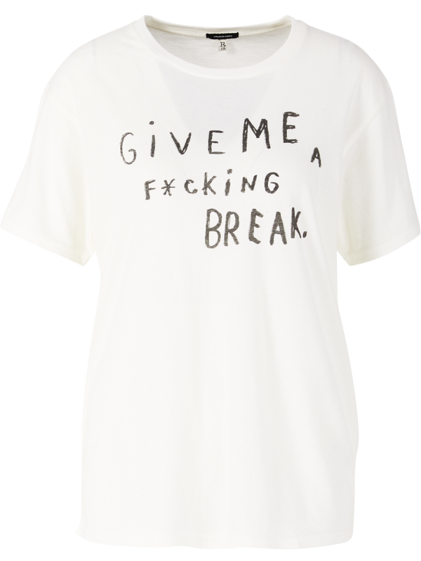 T-Shirt 'Give Me A Break Boy' Crème