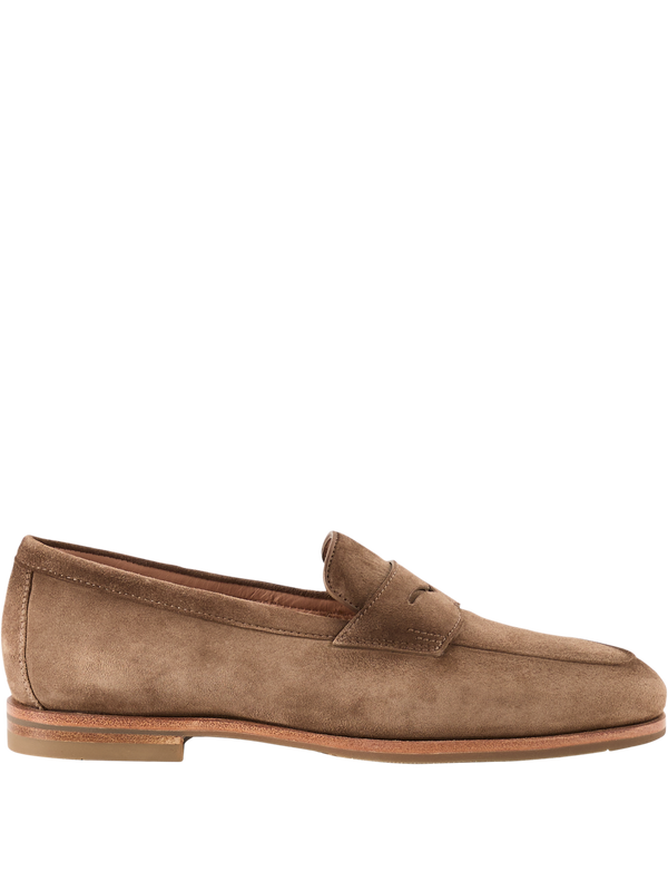 Penny Loafer 'Carla' aus Veloursleder Braun