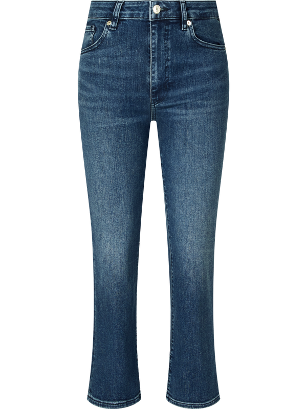 Boot-Cut Jeans 'The Reboot Crop' Mittelblau