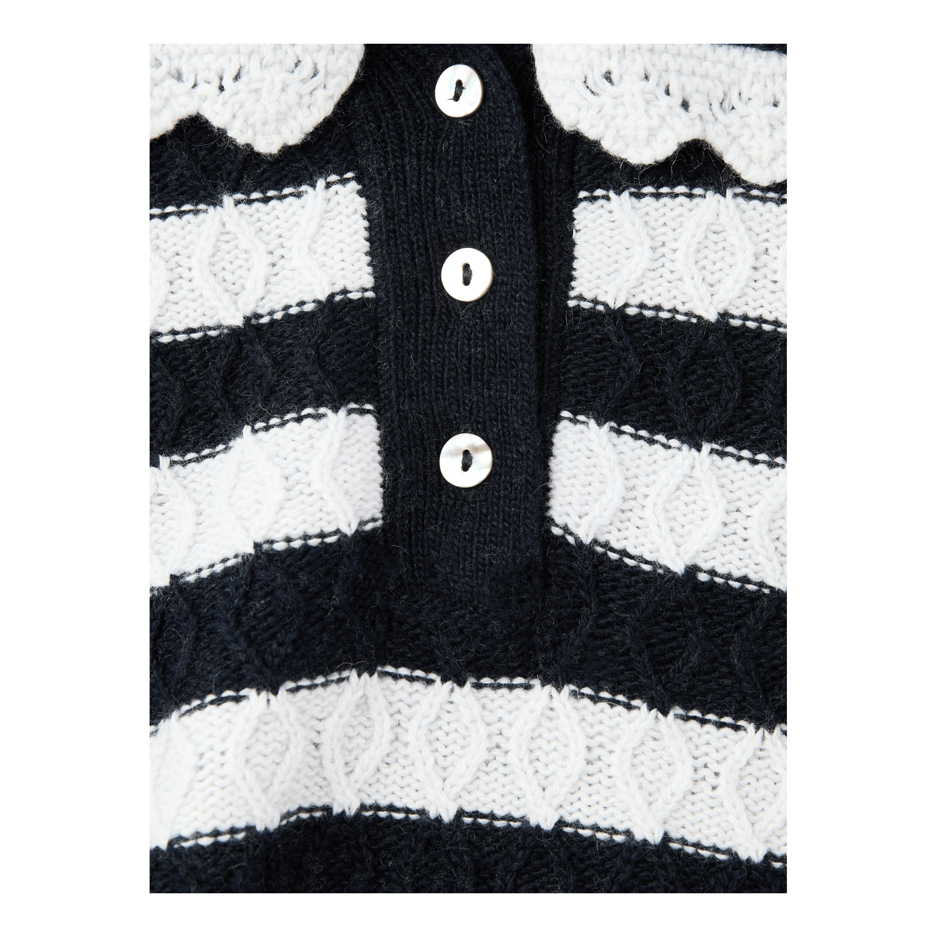 The New Society Gestreifter Polopullover 'Reverie Polo' Multi, Frontansicht – UNGER.DE