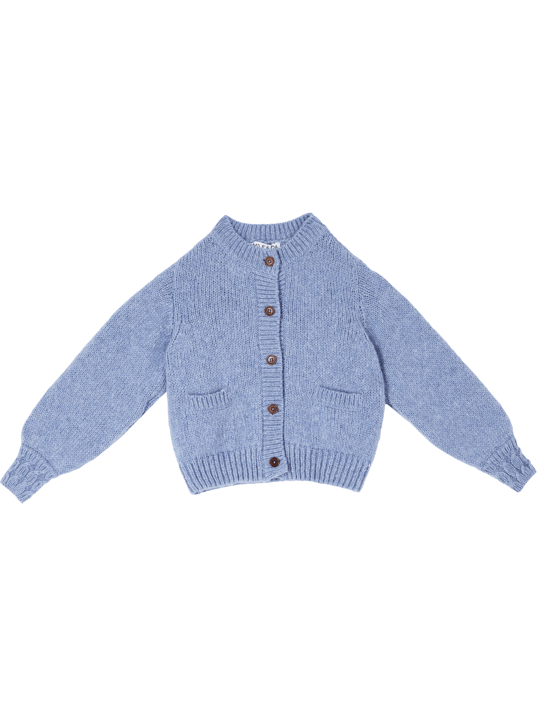 Emile et Ida 'Cuddly' woollen cardigan blue, Product view – UNGER.DE