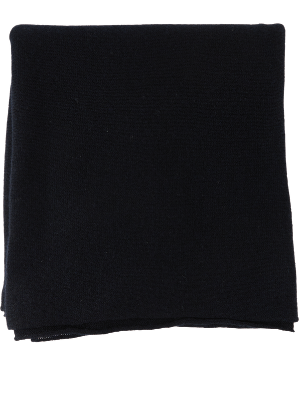 Cashmere scarf navy blue