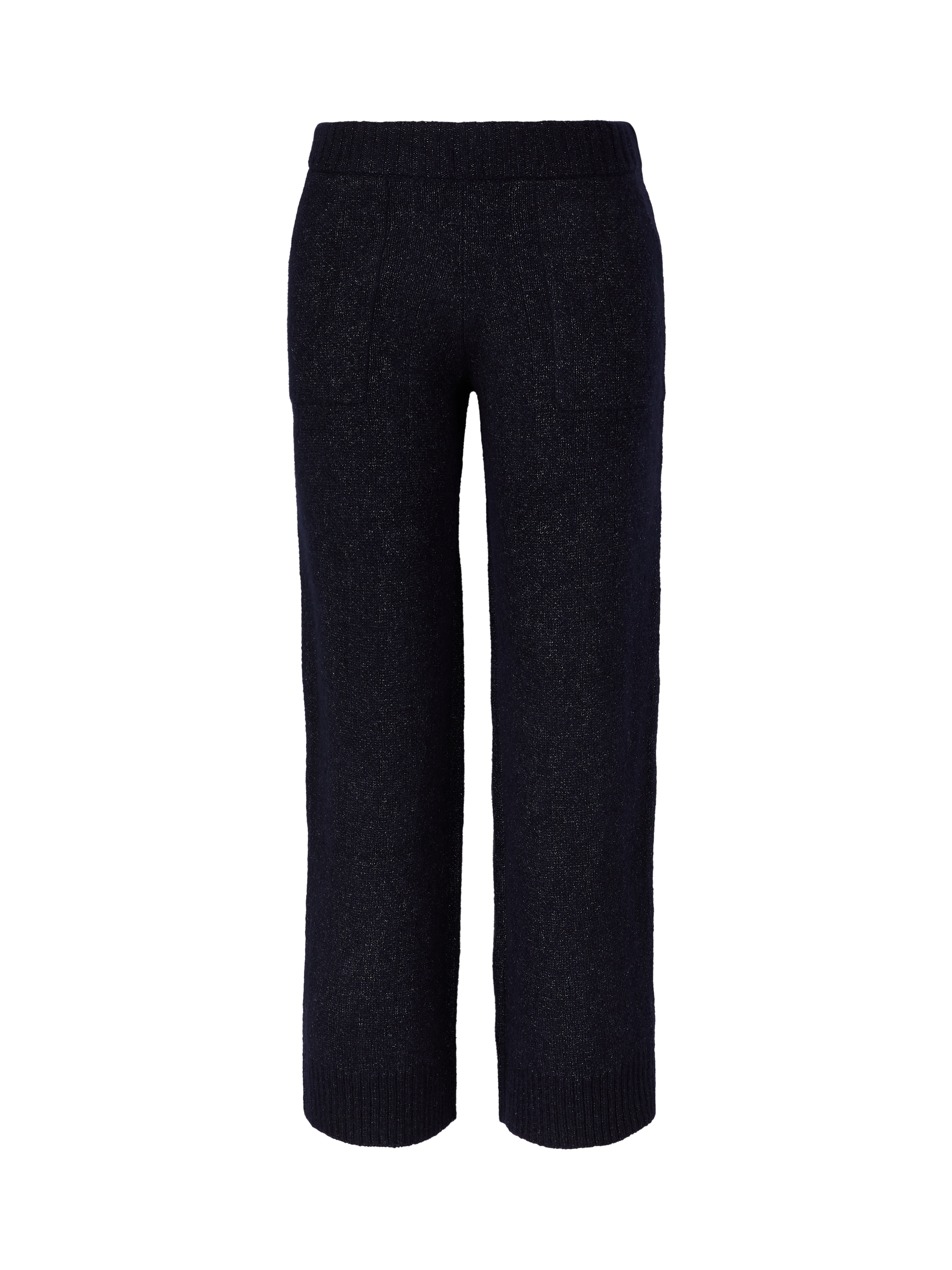 Melierte Cashmere-Seidenhose 'Evania' Navy