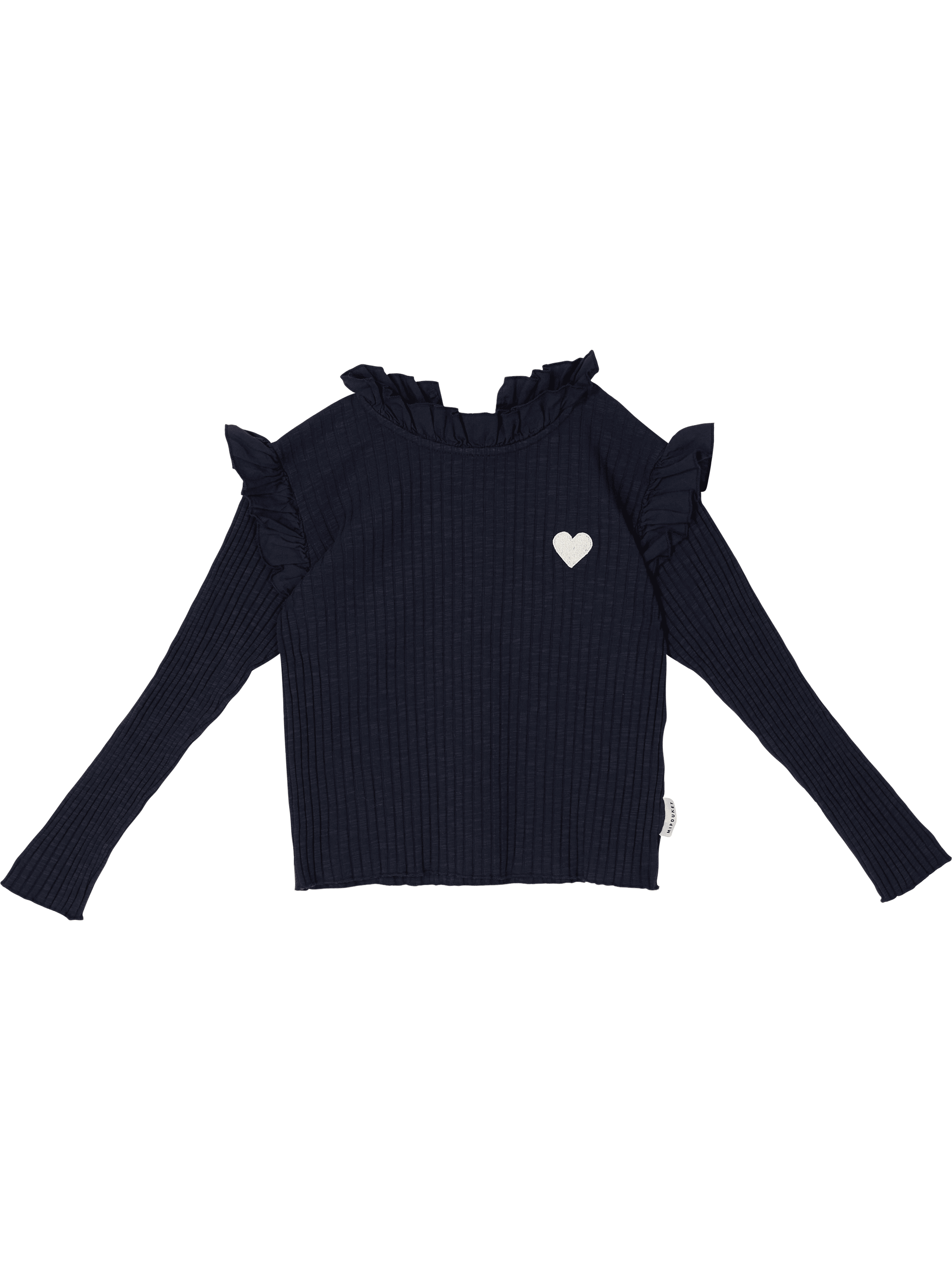Mipounet 'Charlotte Flammé' long-sleeved shirt in navy blue, Product view – UNGER.DE