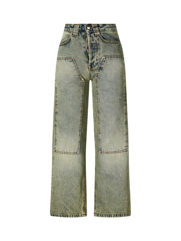 Straight-Cut Jeans 'Milton' Mittelblau