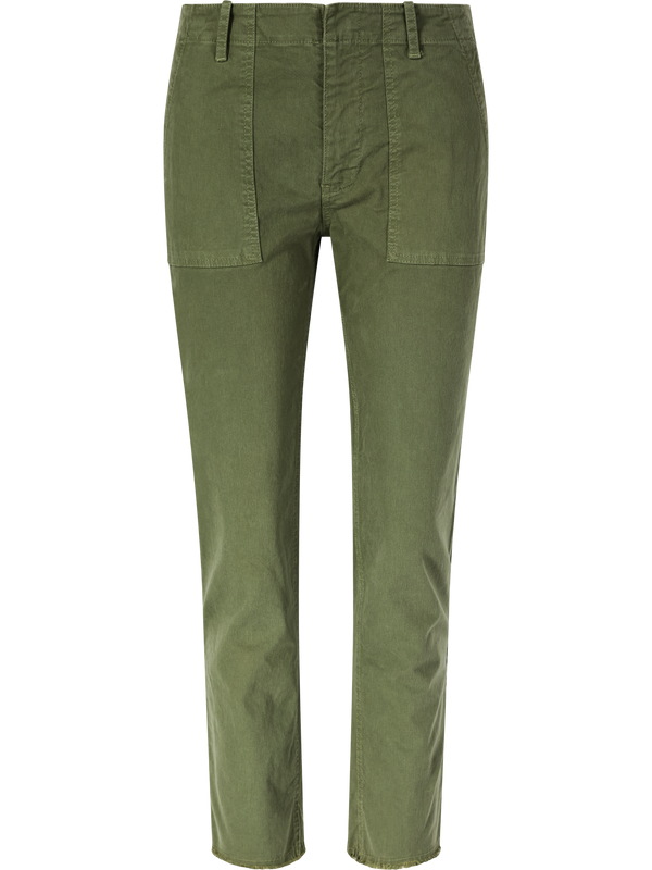 Narrow fabric trousers 'Jenna' Green