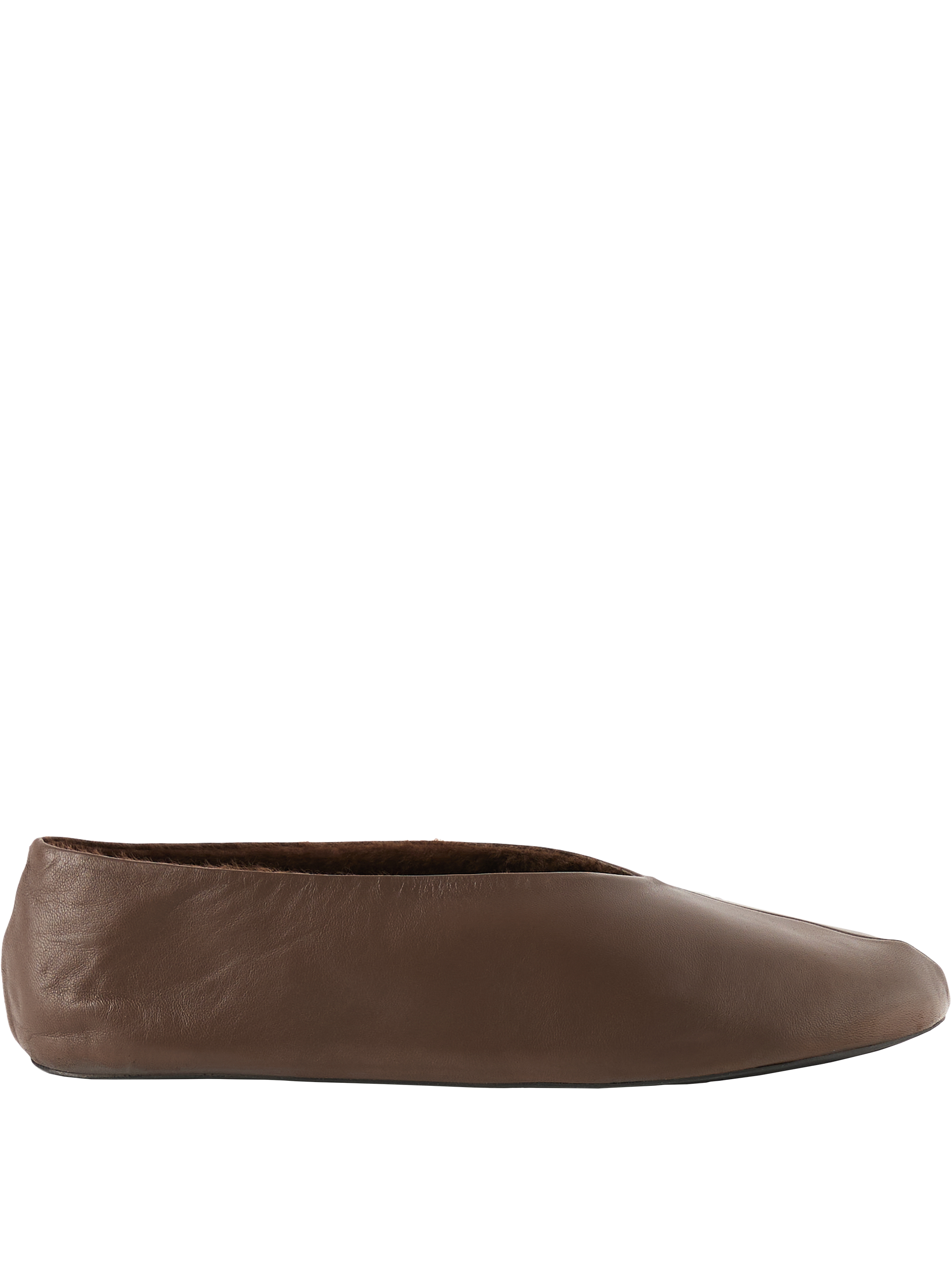 Slipper 'Stella' mit Lammfellfutter Dunkelbraun