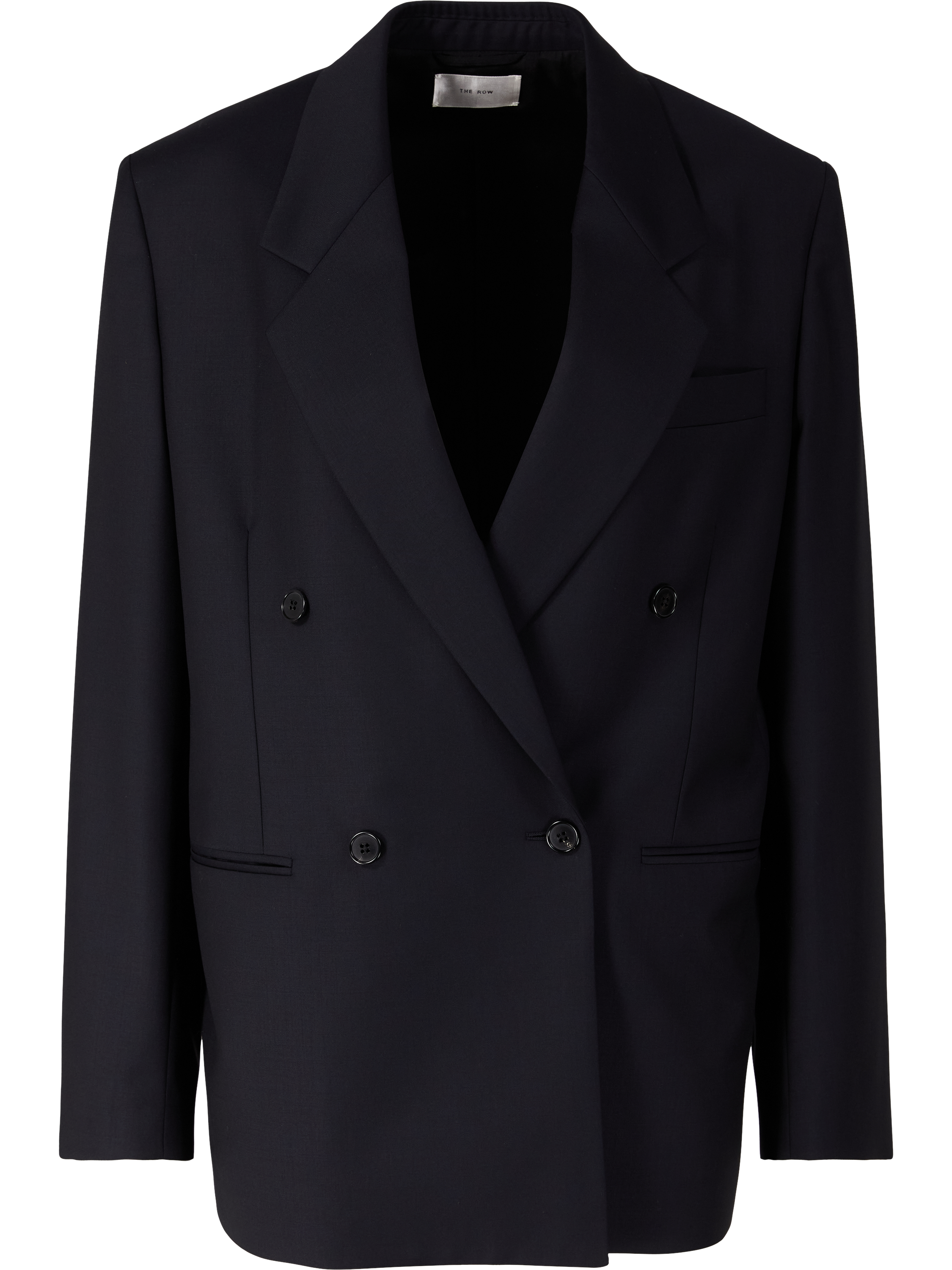 Zweireihiger Blazer 'Isani' aus Schurwolle Marineblau
