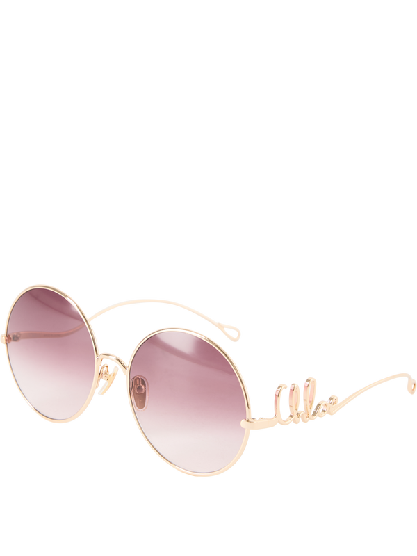 Round sunglasses with the Rosé logo