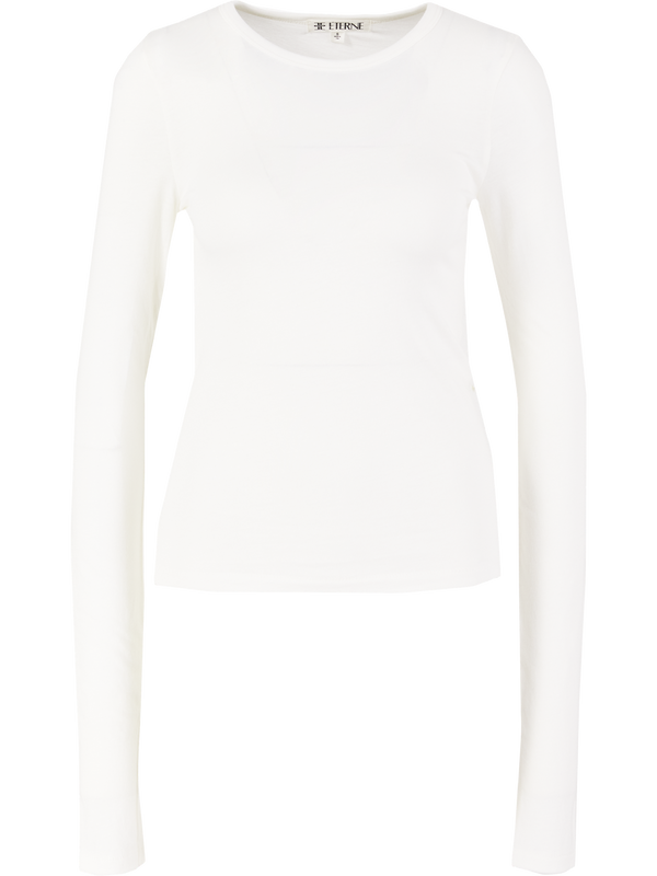 Langarmshirt Crème