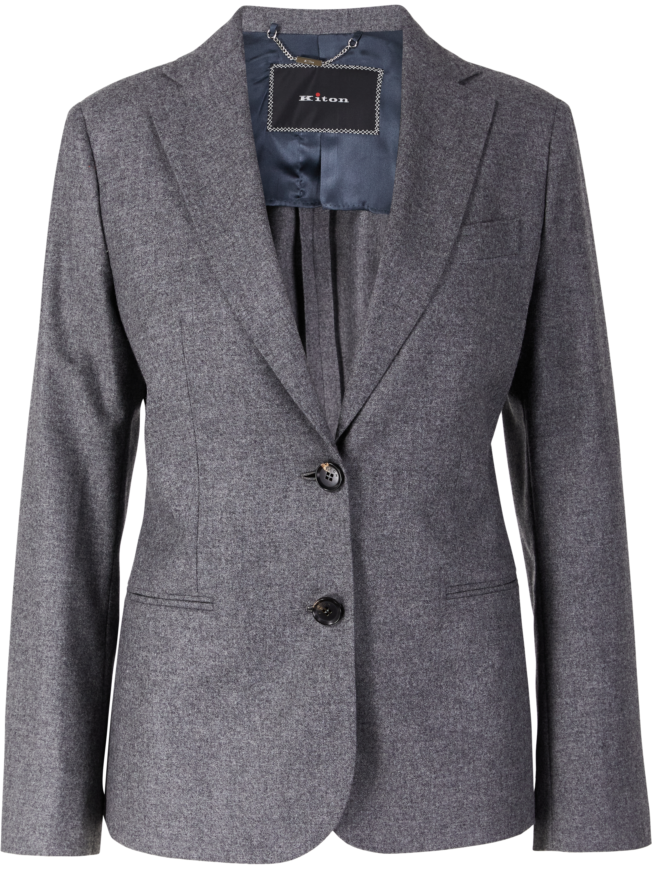 Kiton Melierter Woll-Cashmere-Blazer Grau, Produktansicht – UNGER.DE