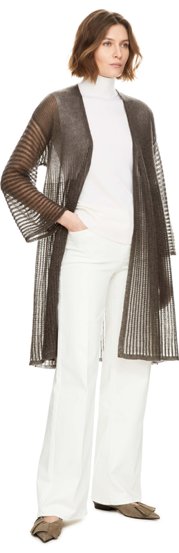 Mohair-Strickjacke 'Marakesch' Dark Taupe