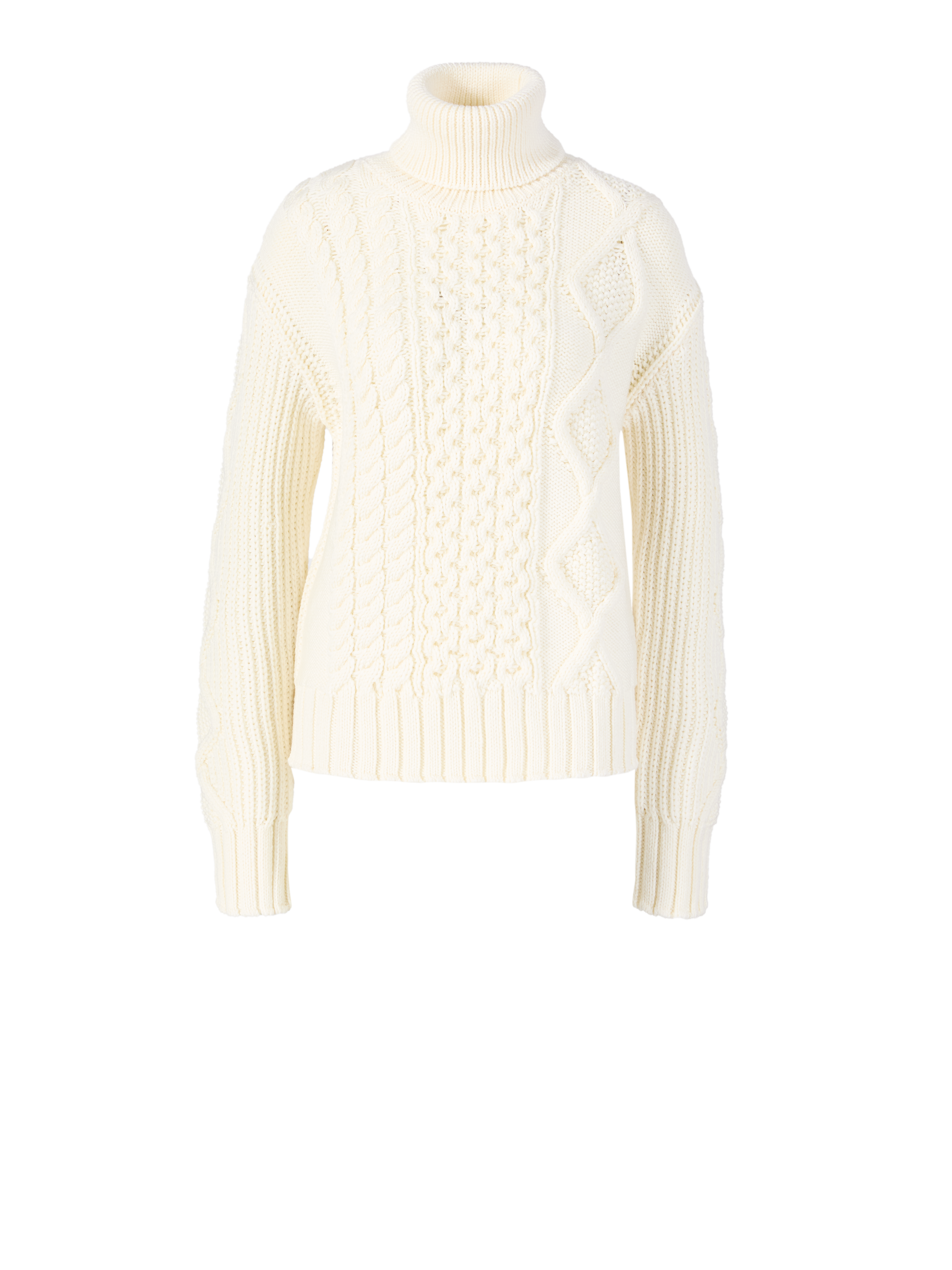 Rollkragenpullover Crème