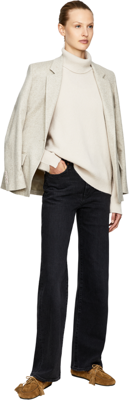 Oversize Cashmere-Seidenpullover 'Renton' Alabaster