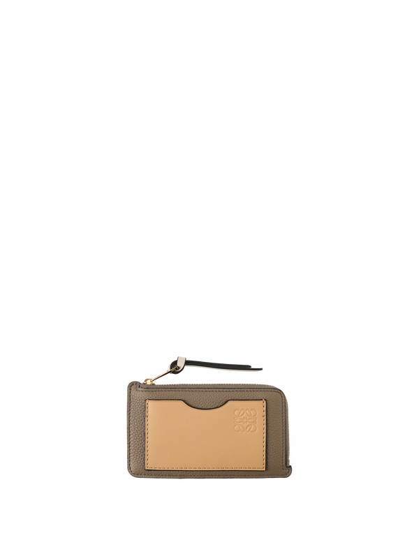 Kartenetui 'Coin' Taupe/Gold