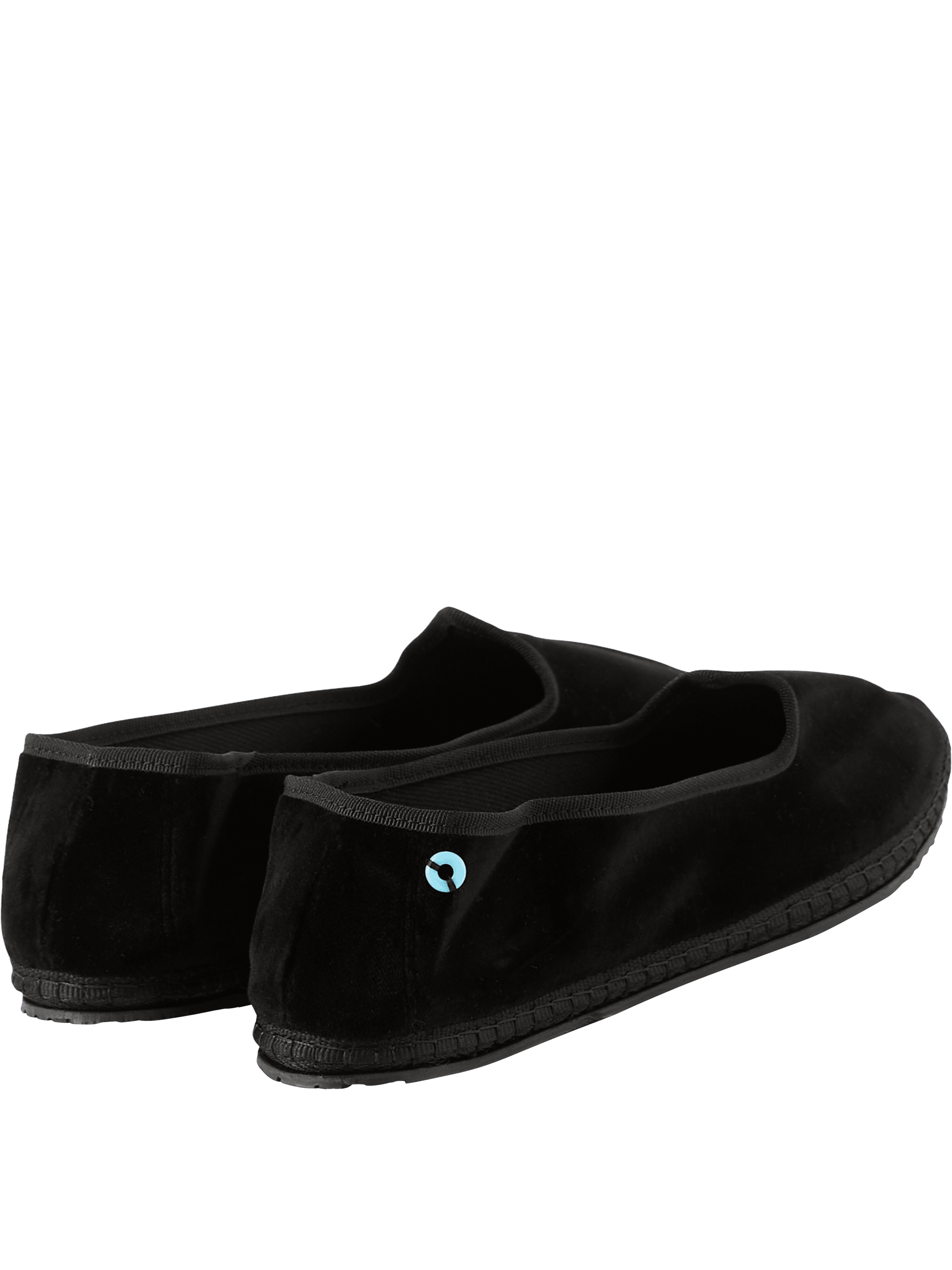 Piedàterre Venezia Slipper 'Brosky' Nero Tabarro, Detailansicht – UNGER.DE