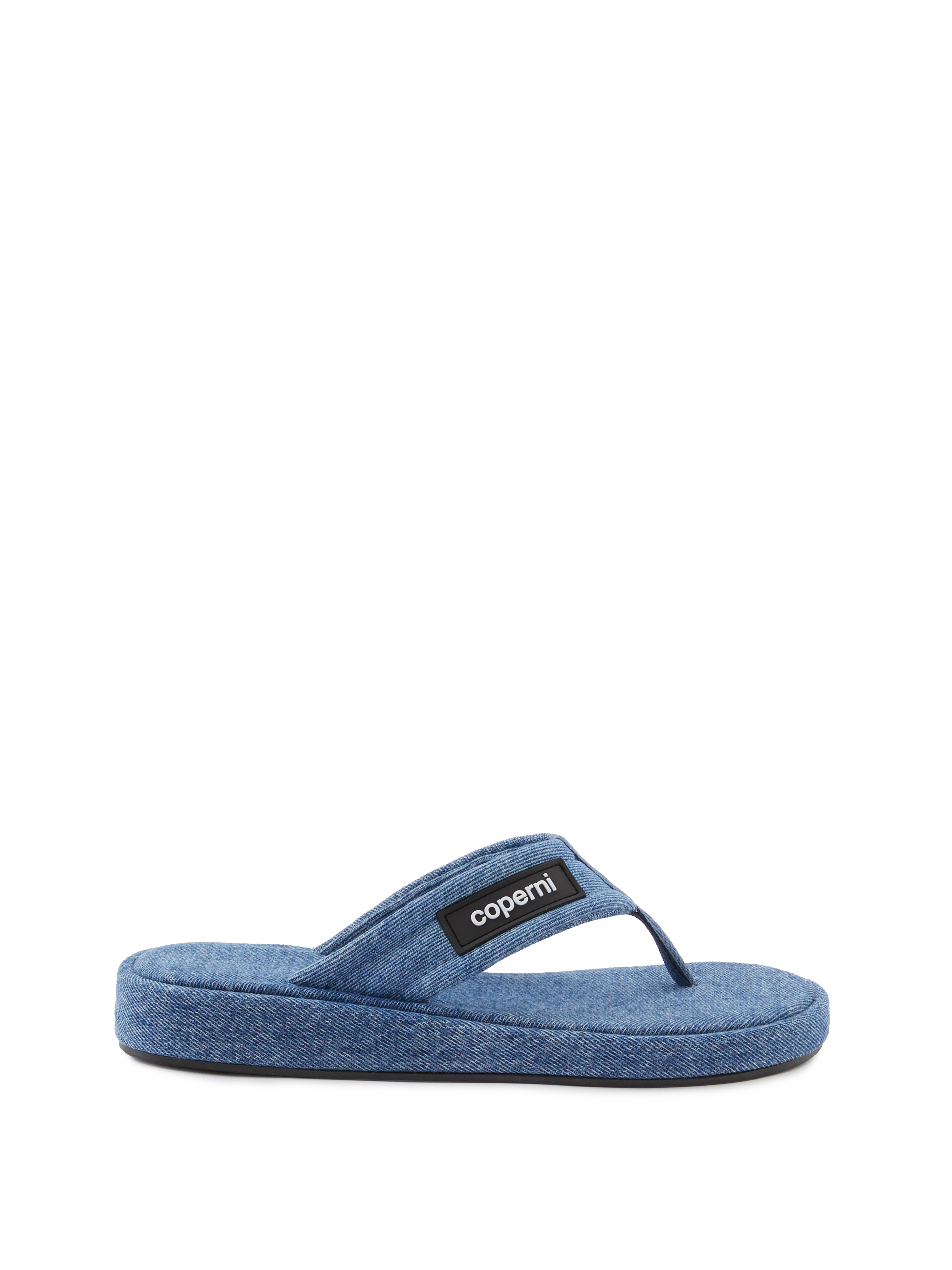 Flip-Flops in Denim-Optik Blau