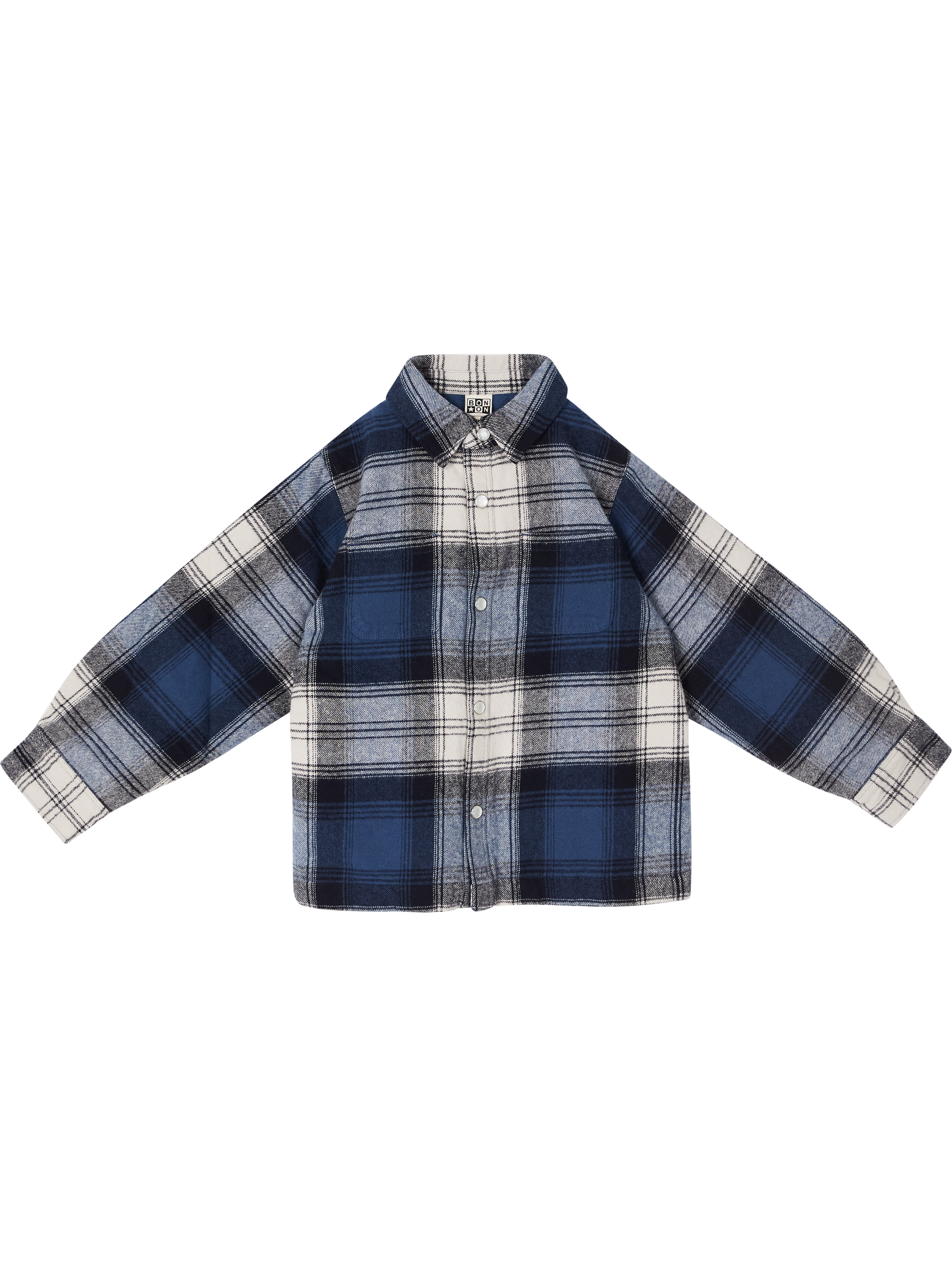 Bonton Kariertes Hemd Blau, Produktansicht – UNGER.DE