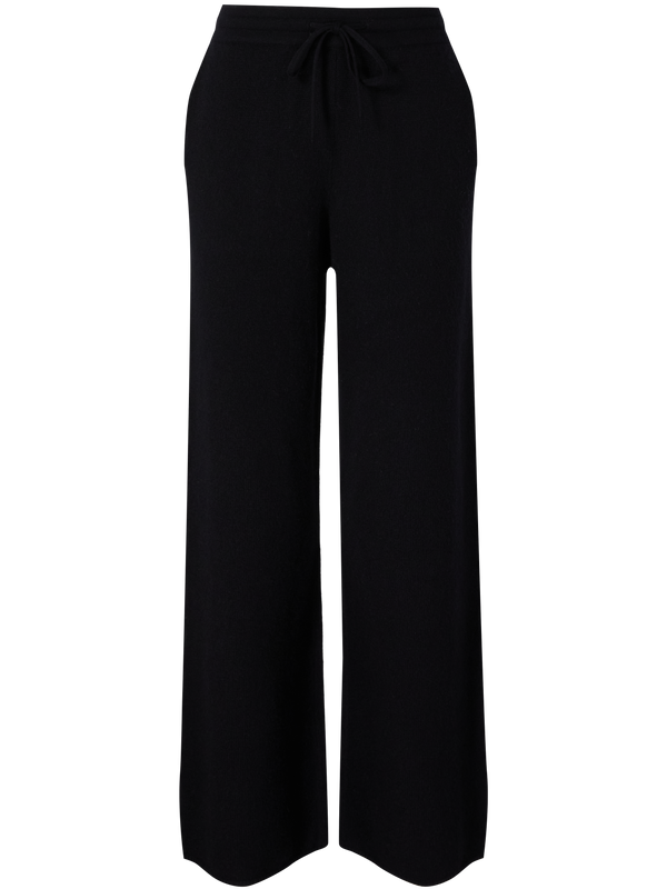 Weite Cashmere-Hose Black