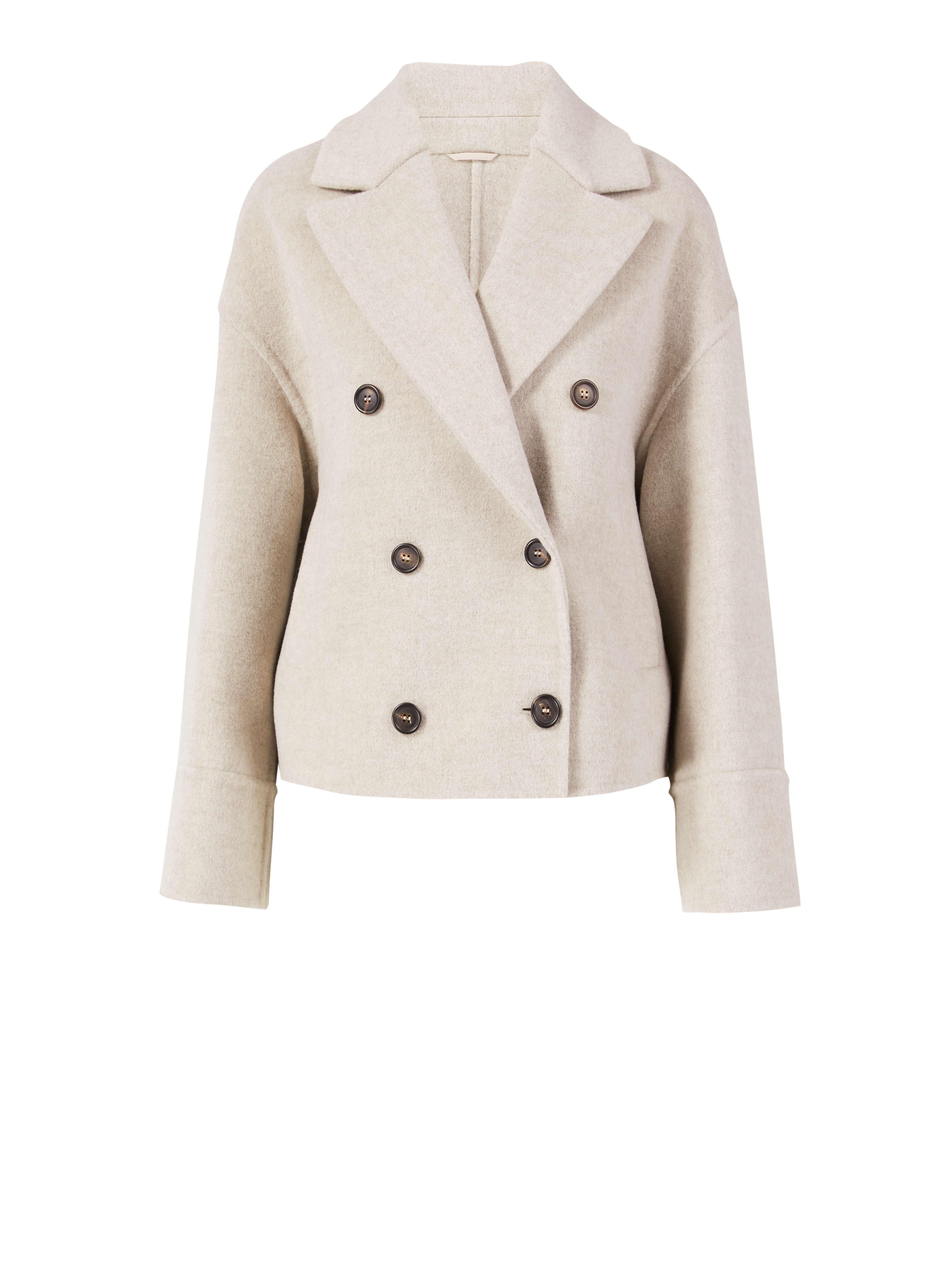 Woll-Cashmere-Jacke Beige