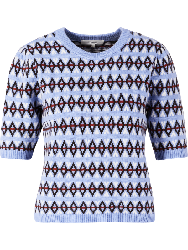 Woll-Cashmere-Pullover 'The Cashmere Crew' Hellblau