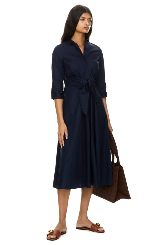 Shirt dress navy blue