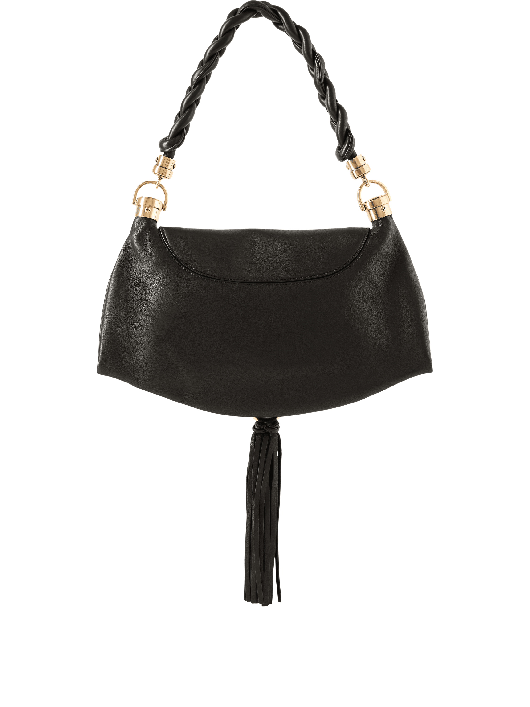 Chloé Schultertasche 'Marcie Foulard Small' Schwarz, Rückansicht – UNGER.DE