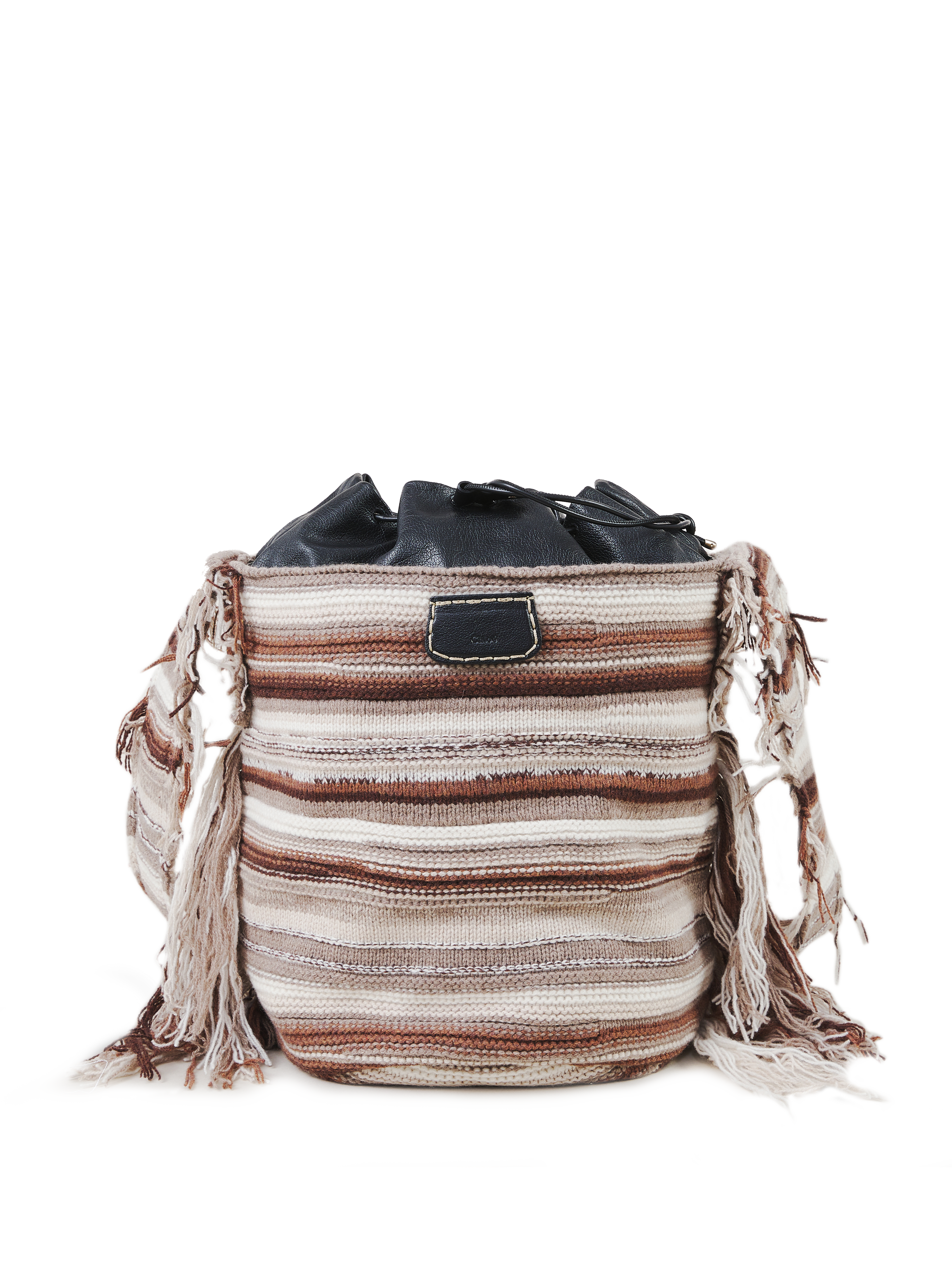 Beuteltasche 'Jorge Bucket Bag' Braun/Multi