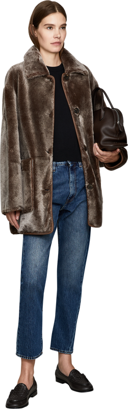 Wendbare Jacke 'Nicola' Braun