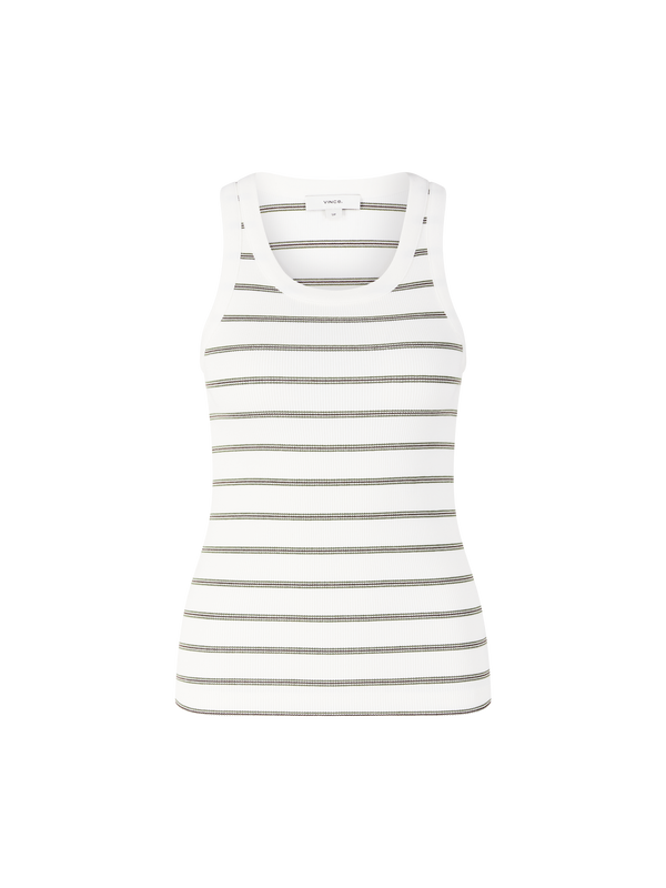 Gestreiftes Tanktop Weiß