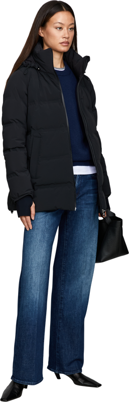 Daunenjacke 'Laminar A Shape' Schwarz
