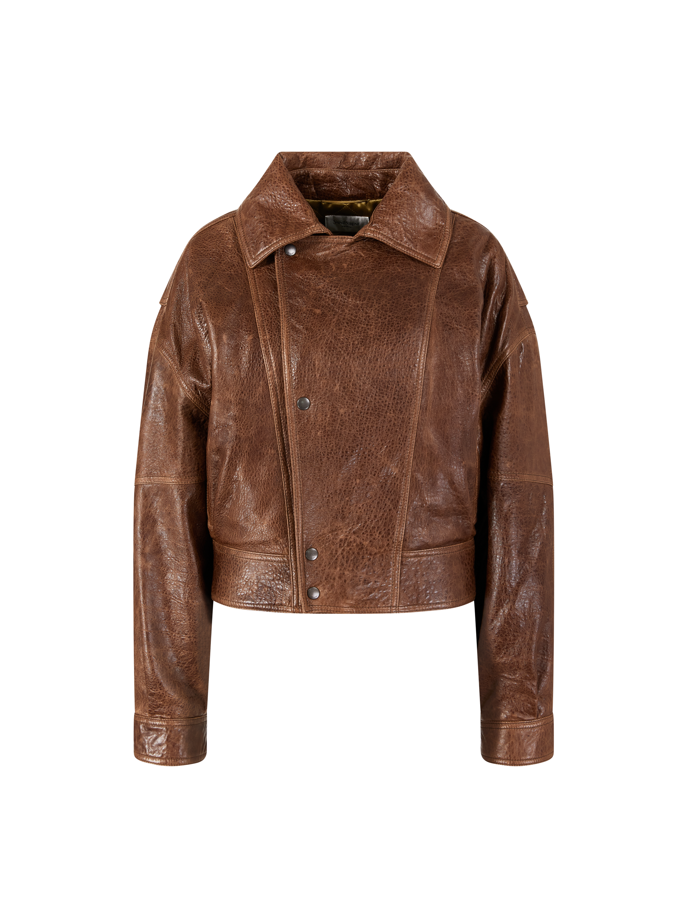 Lamb Suede Leather Studs Zipup JKT
