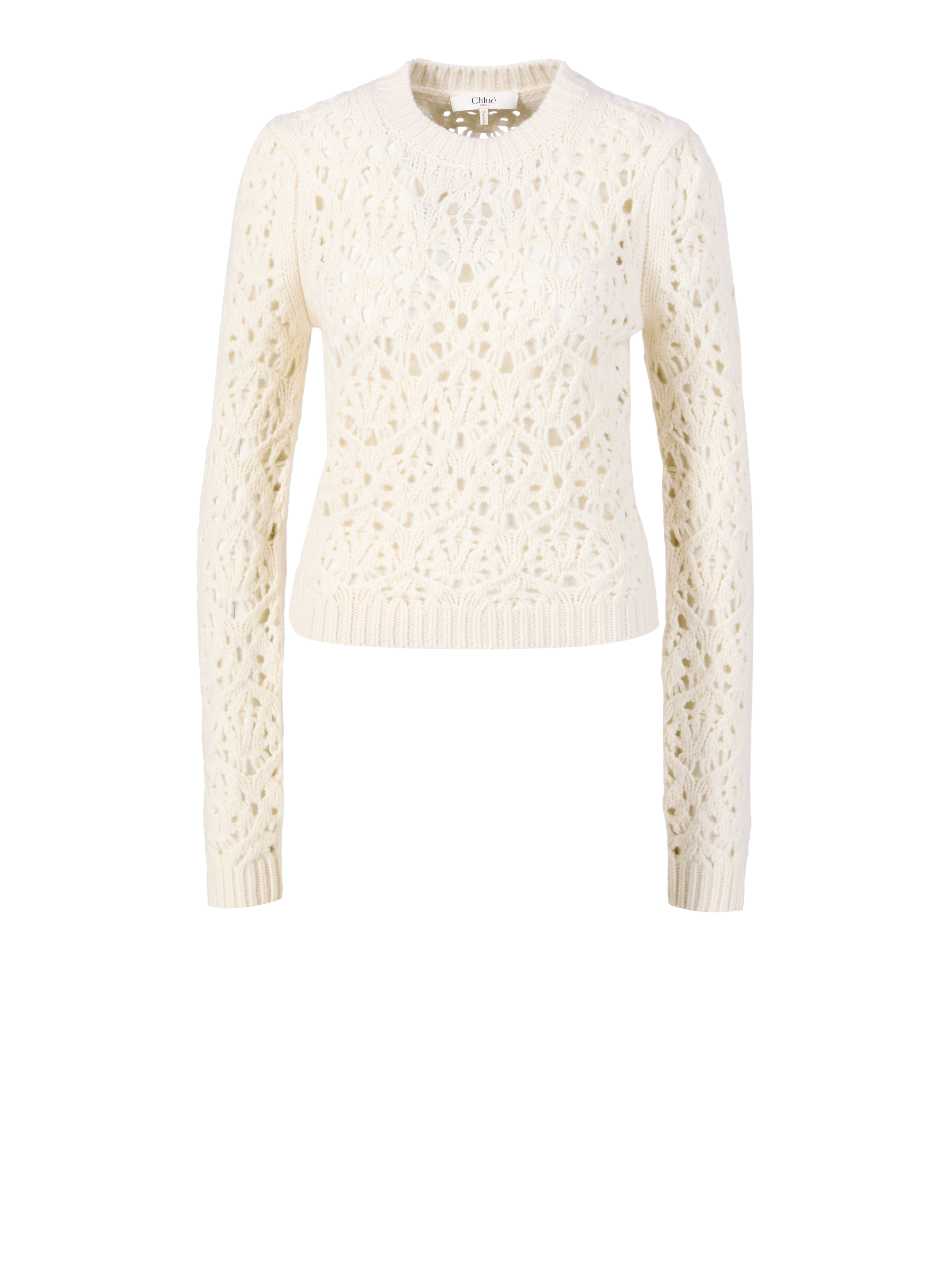 Wollpullover Crème