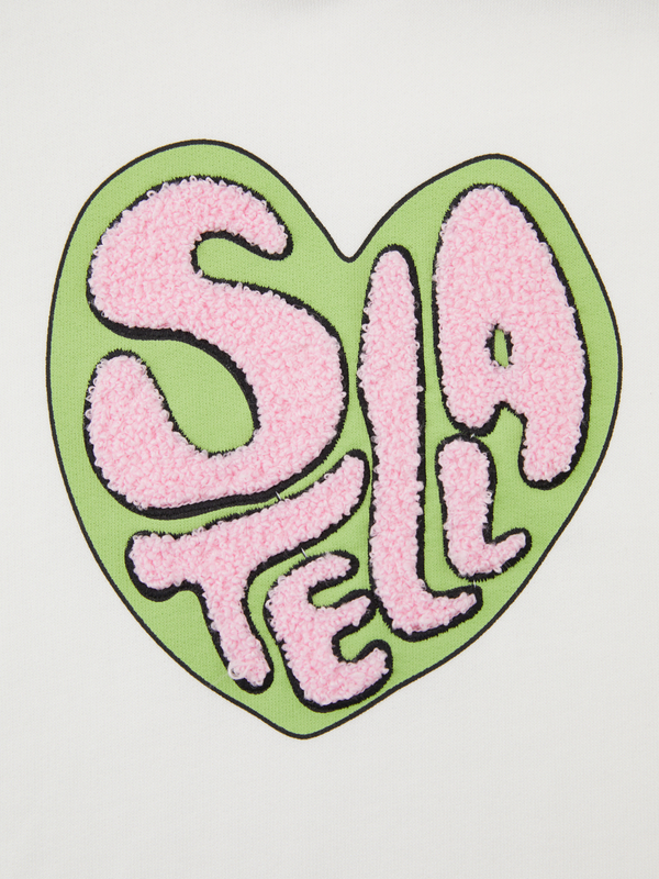 Kapuzenpullover Weiß