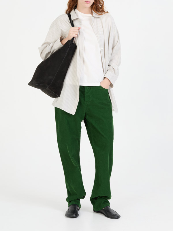 Corduroy trousers 'Carlind' green