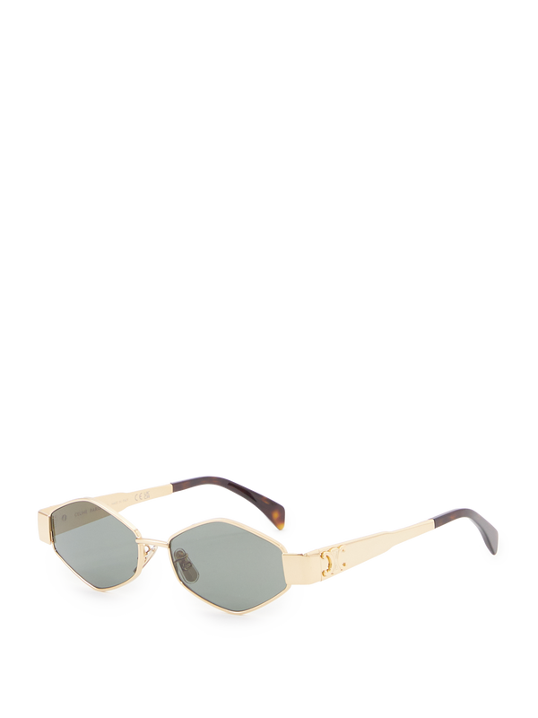 Sonnenbrille 'Triomphe Metal 02' Gold/Grün