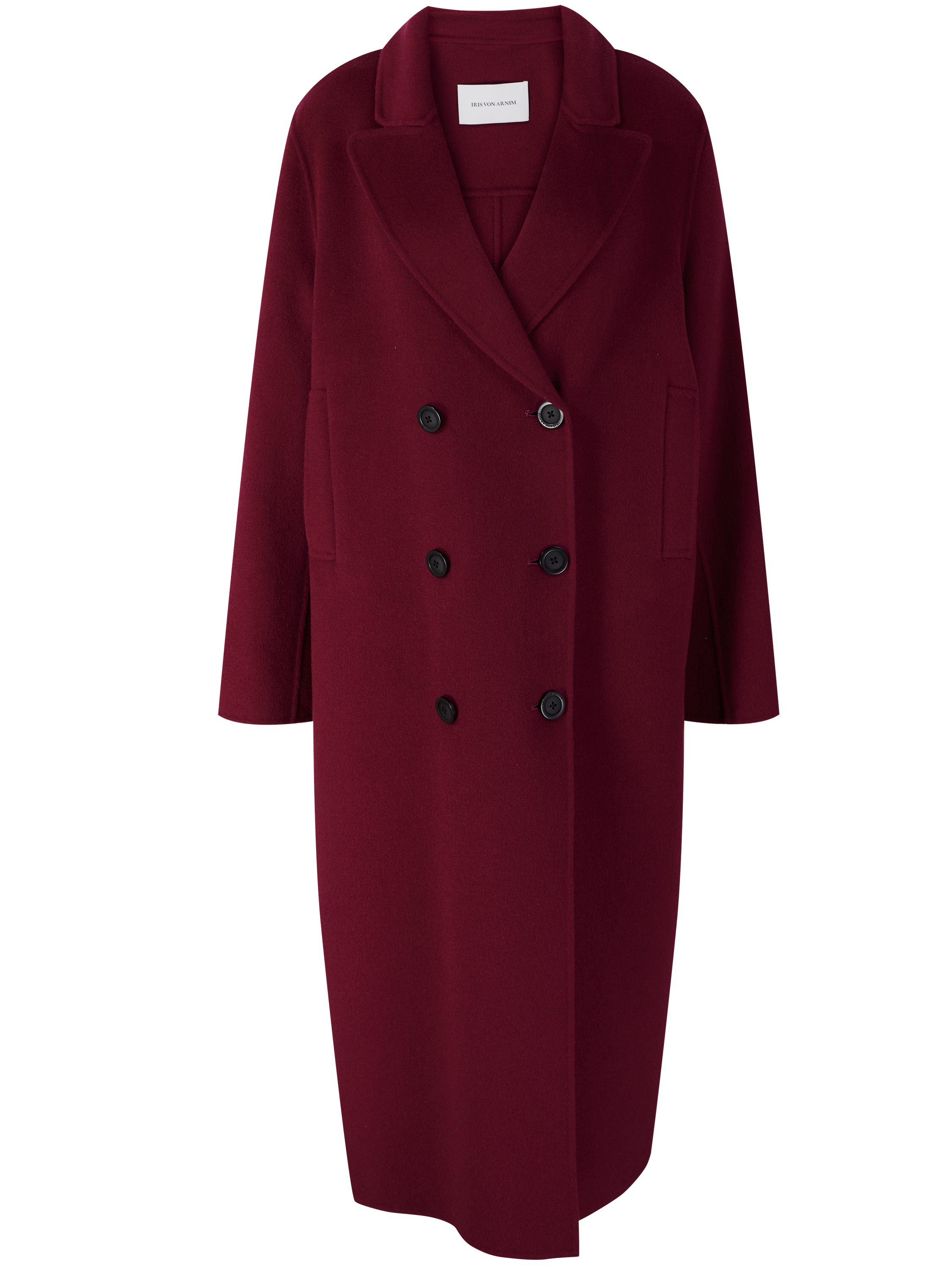 'Devara' Ruby cashmere and wool coat