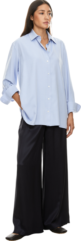 Stoffhose Marineblau