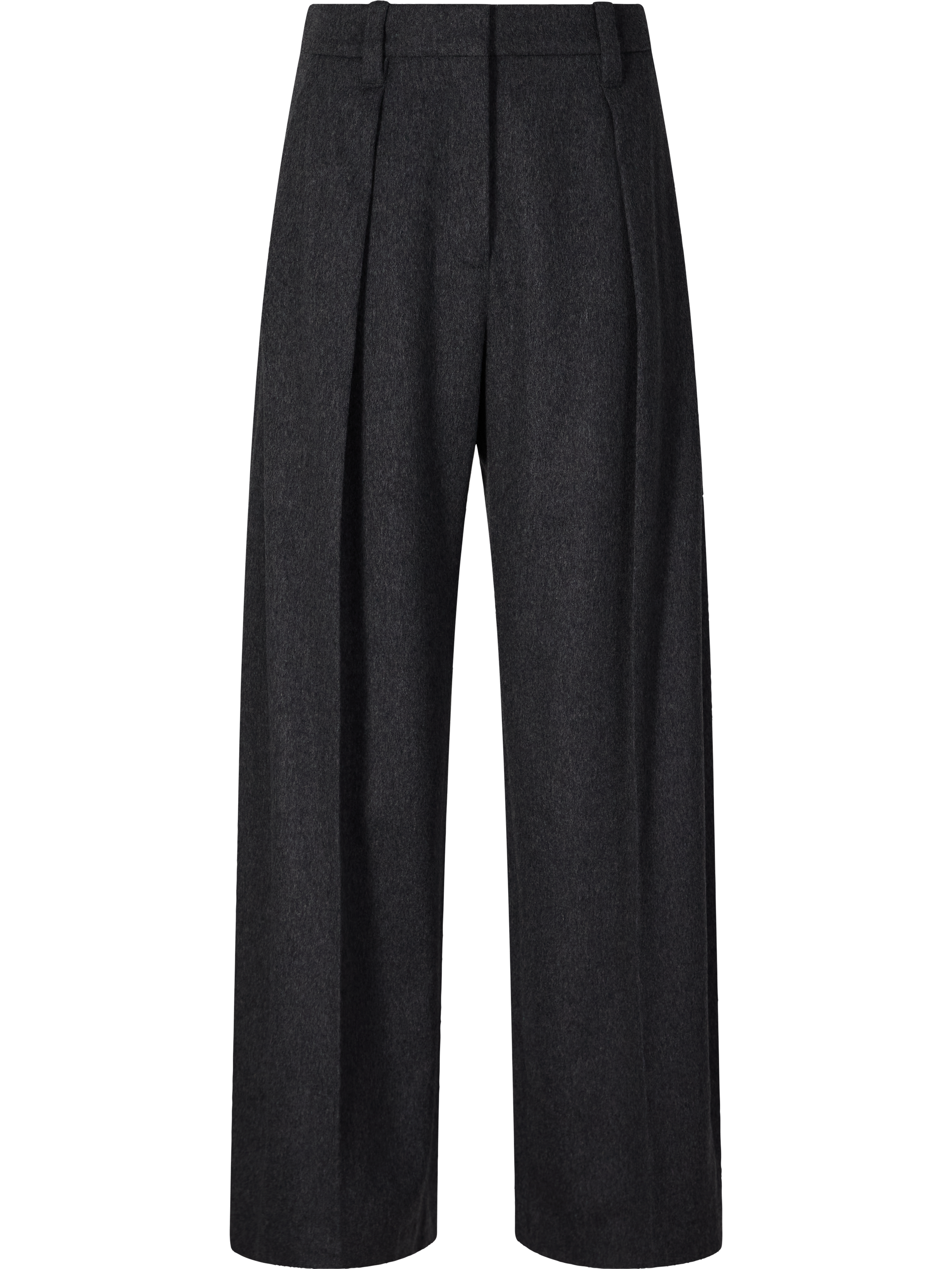 Wool trousers with Monili beads anthracite 