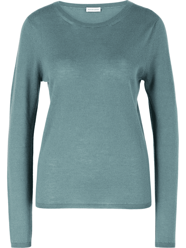 'Laureen' Superfine Cashmere Jumper in Fern
