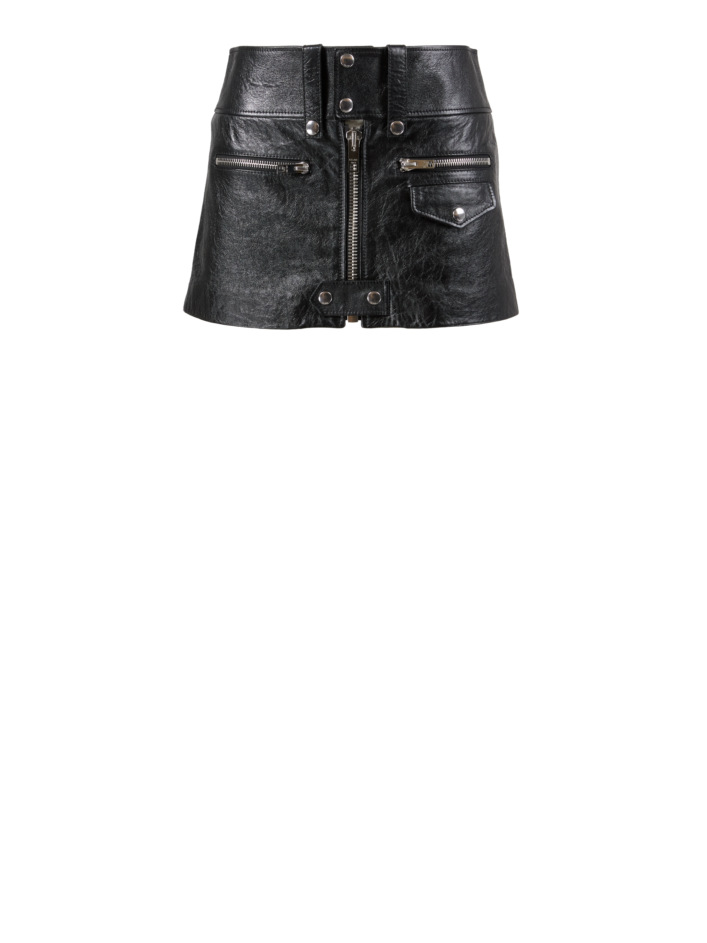 Lederminirock Schwarz