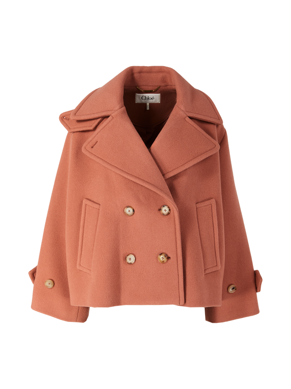 Oversized Pink Caban Jacket