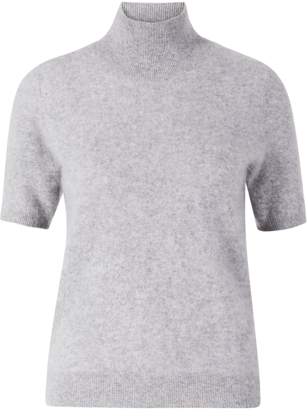 Kurzärmeliger Wollpullover 'Buono' Grau